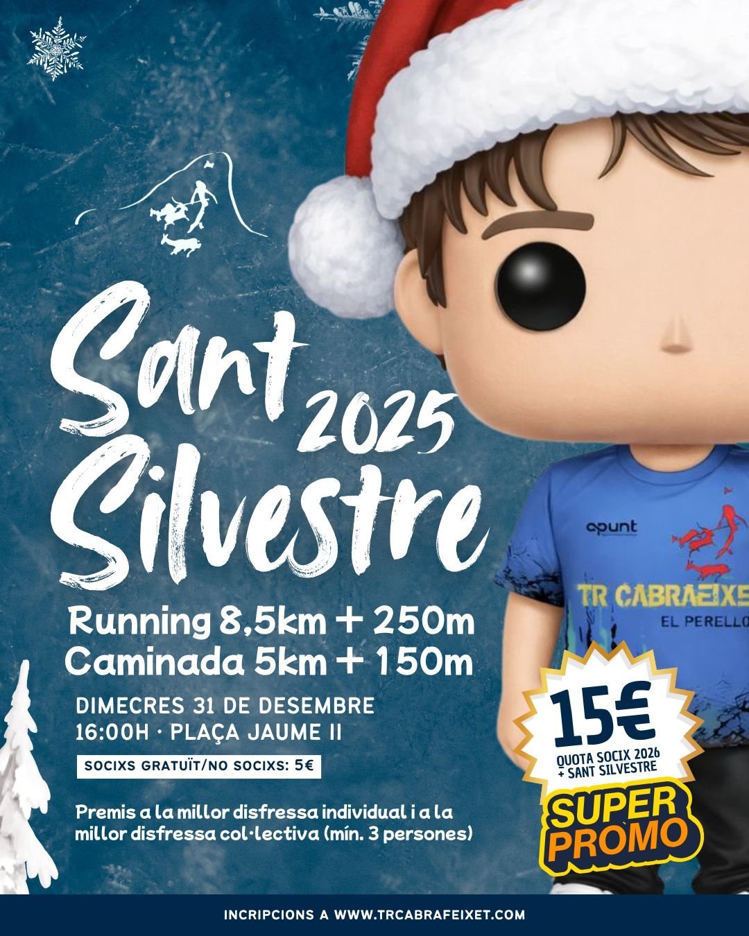 Cartell oficial 10a Sant Silvestre 2025